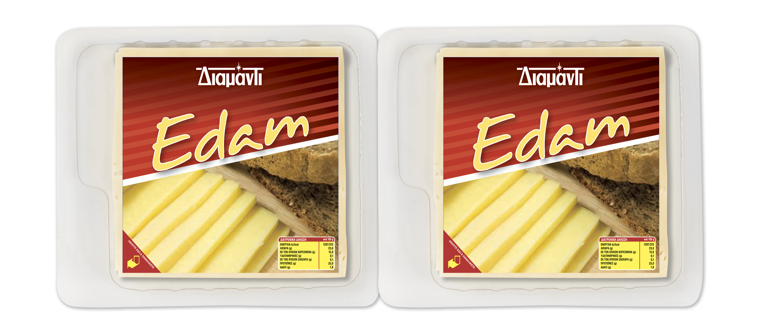 Edam Φέτες ΔIAMANTI 2Χ500g