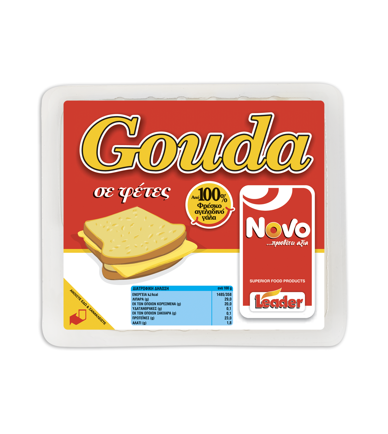 Gouda Φέτες 200g NOVO
