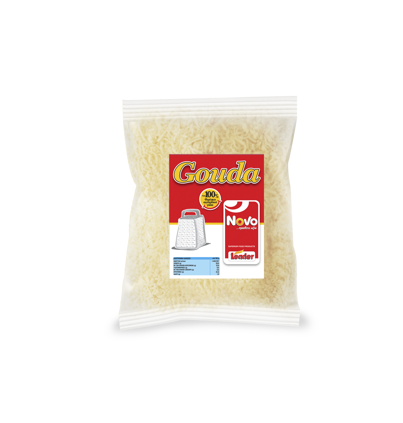 Gouda Τριμμένη 1000g NOVO