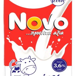 Γάλα UHT 3.6% Λιπ. NOVO 1 L
